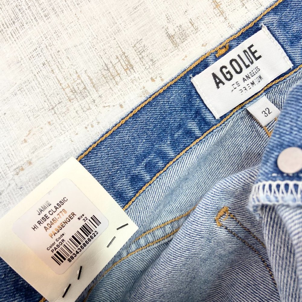 Agolde Jamie High Rise Classic Jean In Passenger - Picture 13 of 13